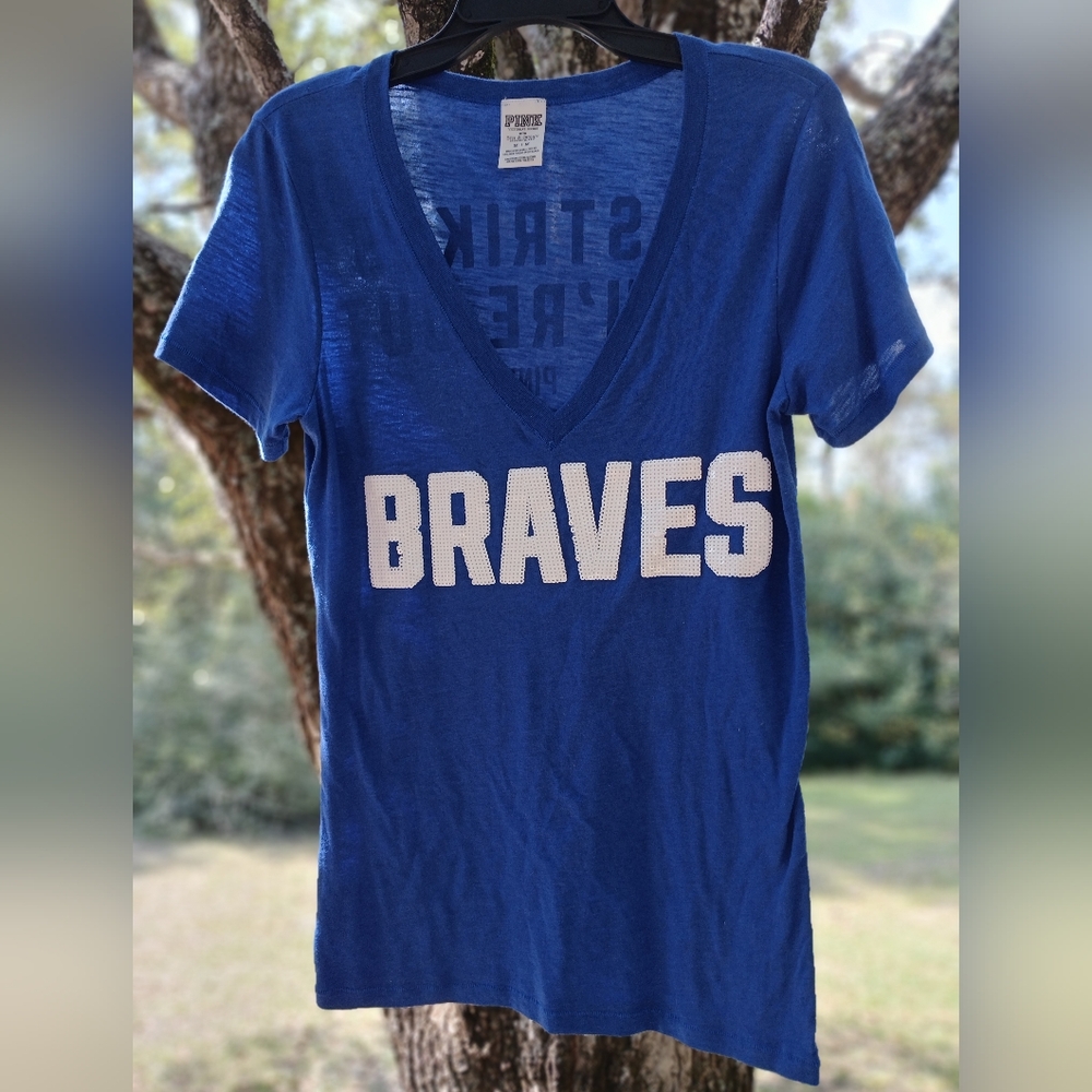 PINK Victoria's Secret Blue Braves Tee